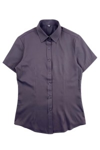 設計純色灰色修腰恤衫    訂製職業西裝配搭恤衫     公司制服   團隊制服   恤衫專門店   R383
